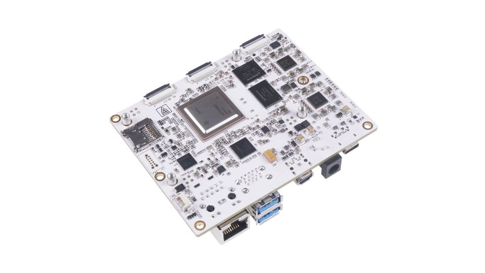 BeagleBone AI-64 back at 45° angle